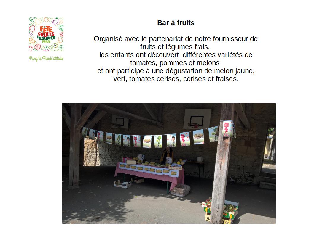 Bar à fruit 21.06.18